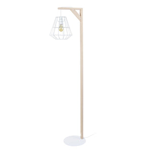 Lampadaire TOSEL OLYMPIA,bois naturel, H155xD25xP40  cm.