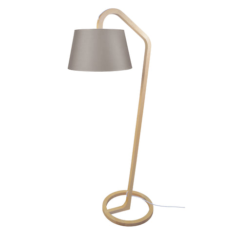 Lampadaire TOSEL MOKUZAI,bois , H162xD50xP50  cm.