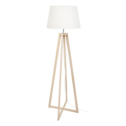 Lampadaire TOSEL SKARA,bois , H162xD51xP51  cm.