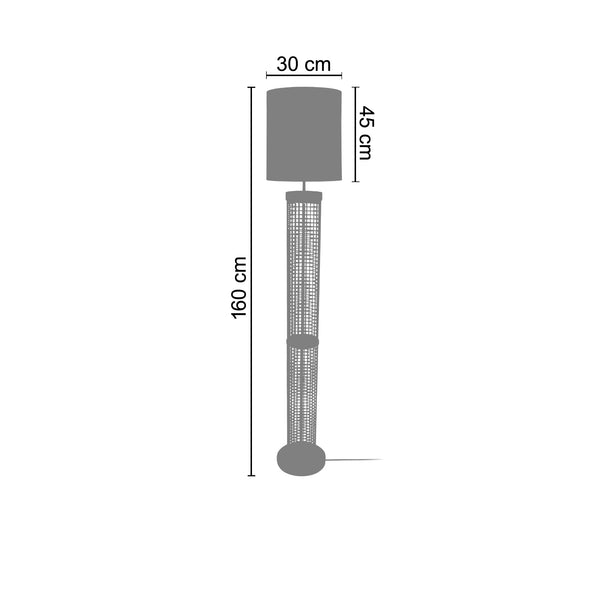 Lampadaire LISERON 30cm - 1 Lumière