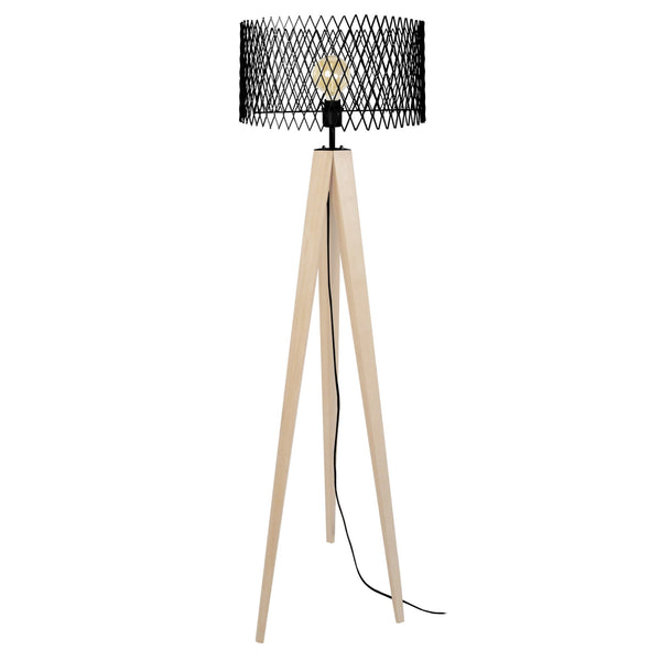Lampadaire TOSEL ASTER,bois, H160xD45xP45  cm.
