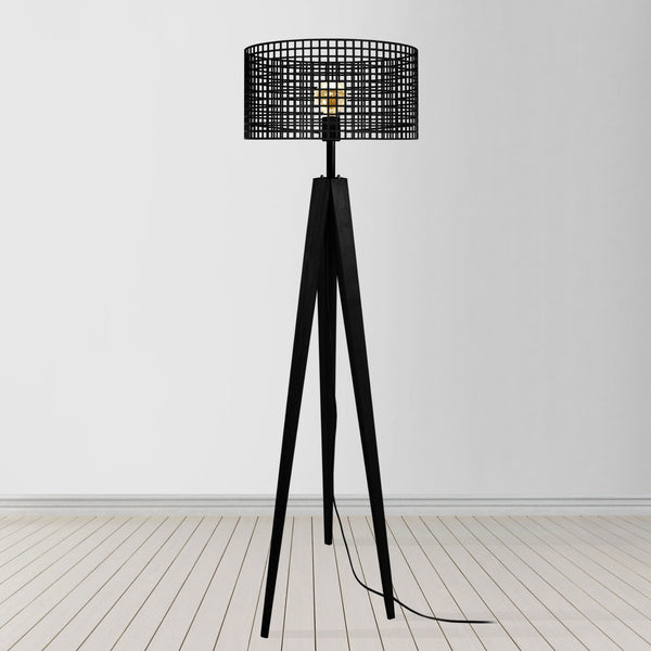 Lampadaire TOSEL LISERON,bois , H160xD45xP45  cm.
