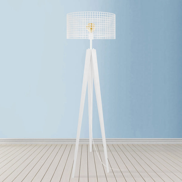 Lampadaire TOSEL LISERON,bois , H160xD45xP45  cm.