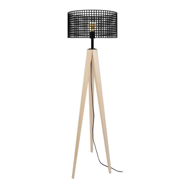 Lampadaire TOSEL LISERON,bois , H160xD45xP45  cm.