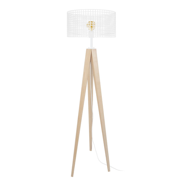 Lampadaire TOSEL LISERON,bois , H160xD45xP45  cm.