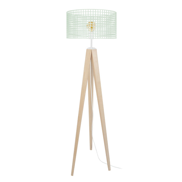Lampadaire TOSEL LISERON,bois , H160xD45xP45  cm.