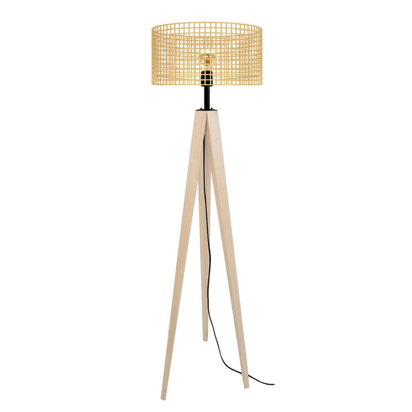 Lampadaire TOSEL LISERON,bois , H160xD45xP45  cm.