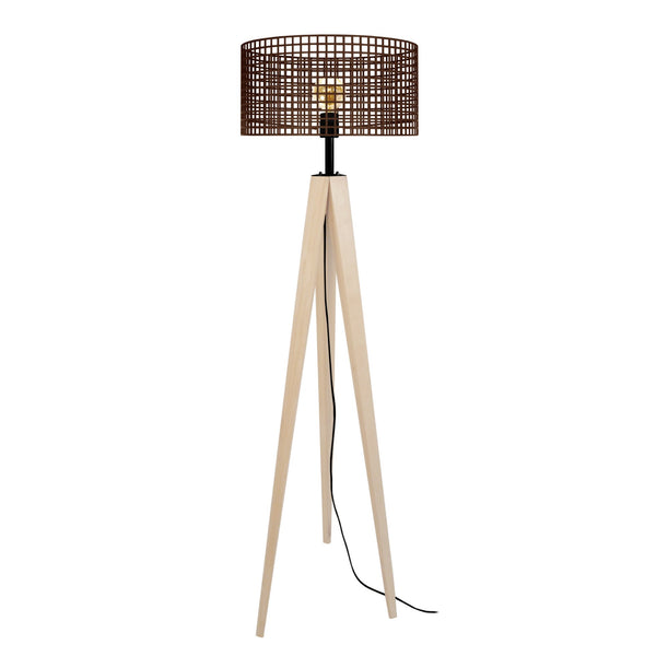 Lampadaire TOSEL LISERON,bois , H160xD45xP45  cm.