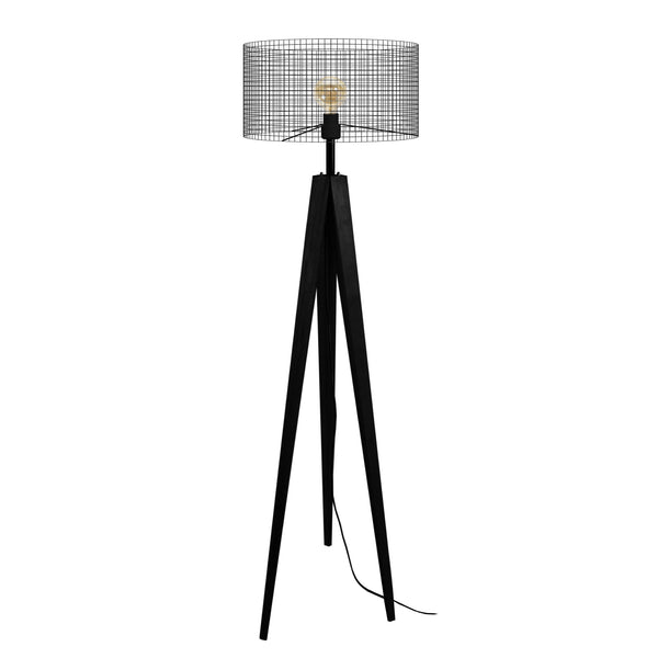 Lampadaire TOSEL NOIRON,bois , H160xD45xP45  cm.