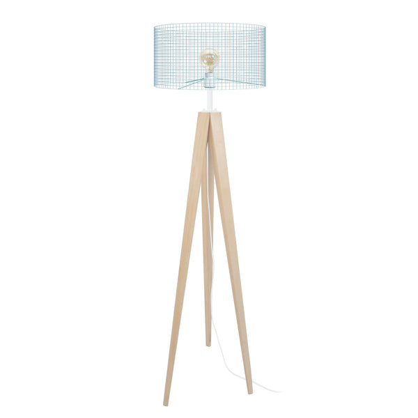 Lampadaire TOSEL NOIRON,bois , H160xD45xP45  cm.