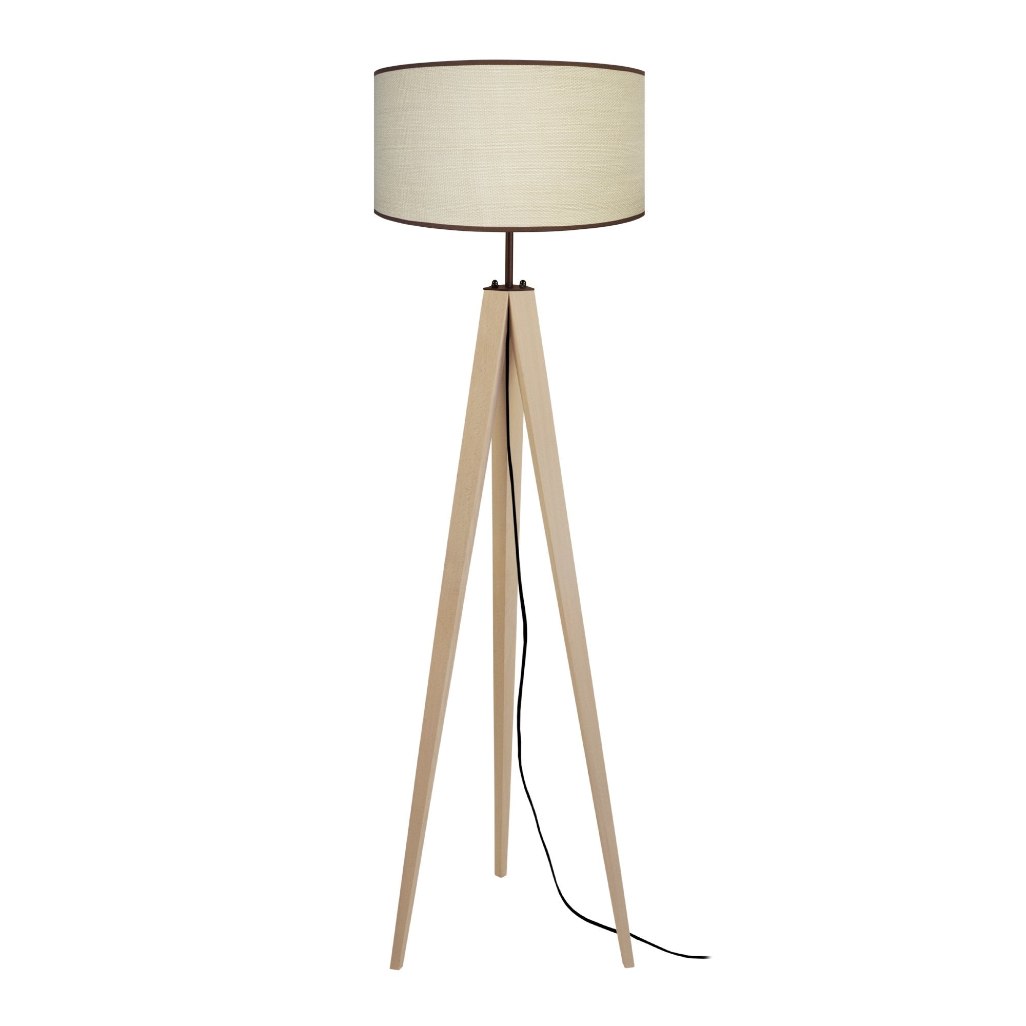 Lampadaire TOSEL CHENNAI,bois naturel, H163xD45xP45  cm.