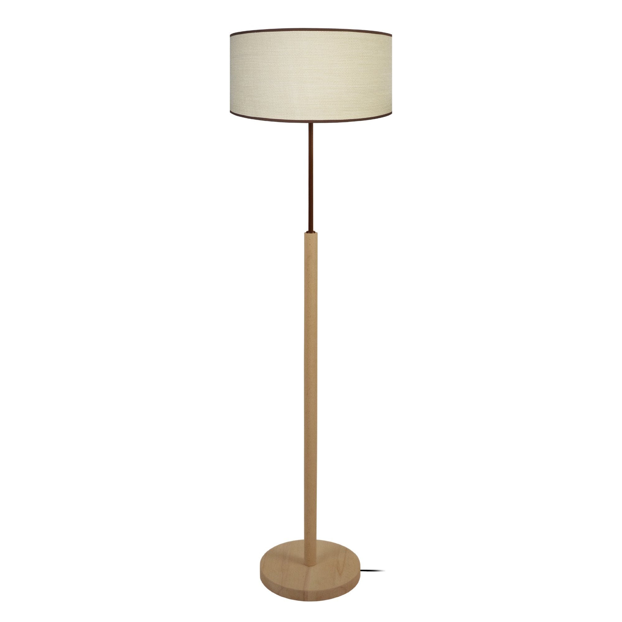 Lampadaire TOSEL CHENNAI,bois naturel, H158xD40xP40  cm.