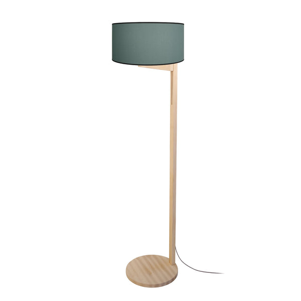 Lampadaire TOSEL CASHEMIRE,bois naturel, H163xD45xP45  cm.