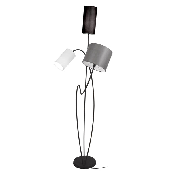 Lampadaire TOSEL MIDI,métal , H170xD45xP45  cm.