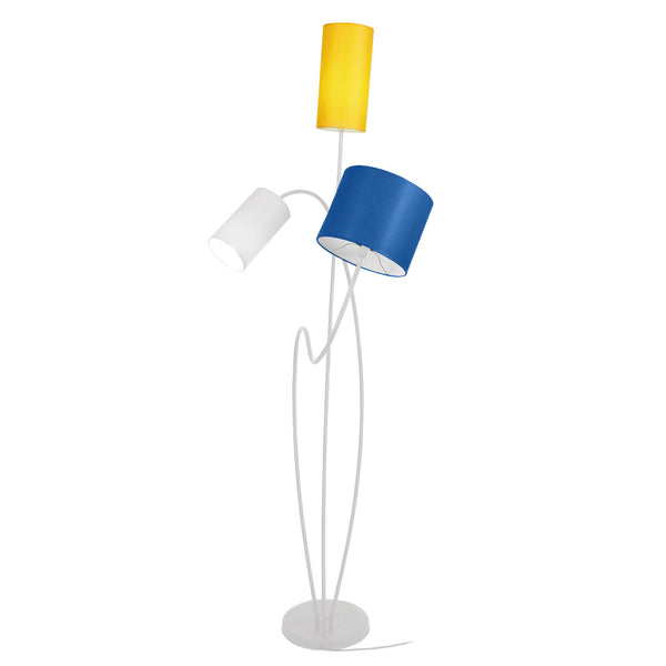 Lampadaire TOSEL MIDI,métal , H170xD45xP45  cm.