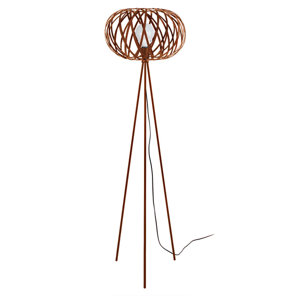 Lampadaire TOSEL CITROUILLE,métal, H166xD40xP40  cm.