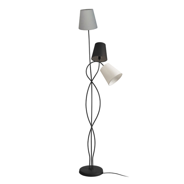Lampadaire TOSEL NICE,métal , H153xD30xP30  cm.