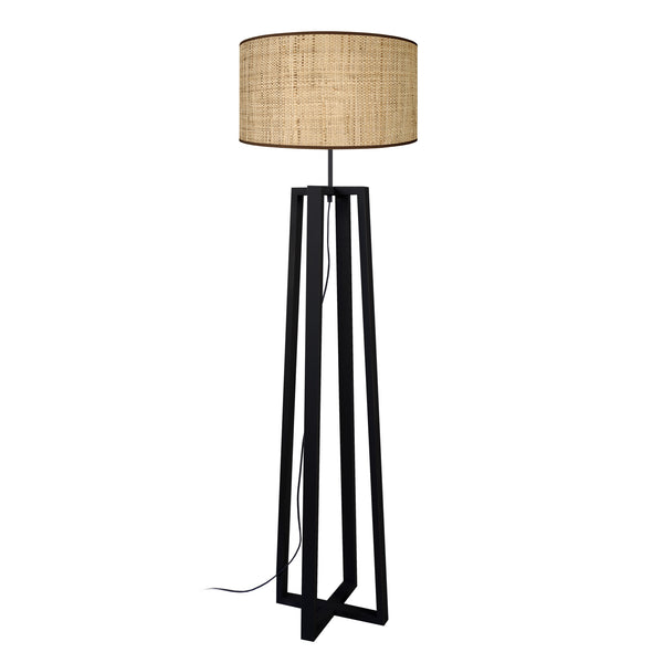 Lampadaire TOSEL MANON N,bois , H155xD40xP40  cm.