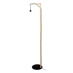 Lampadaire TOSEL OLYMPIA PIED,bois naturel, H155xD45xP45  cm.
