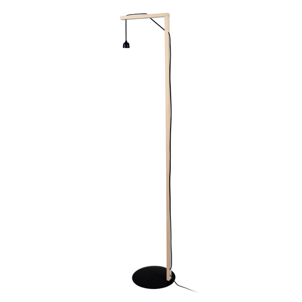Lampadaire TOSEL OLYMPIA PIED,bois naturel, H155xD45xP45  cm.