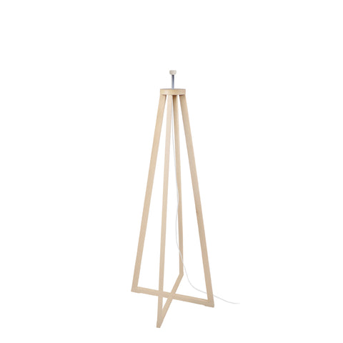 Lampadaire TOSEL SKARA PIED,bois , H130xD51xP51  cm.
