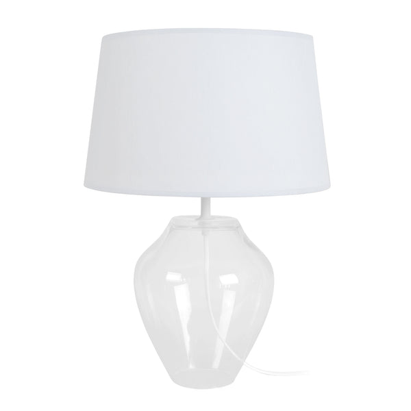 Lampe a poser TOSEL VASE,verre  , H44xD30xP30  cm.