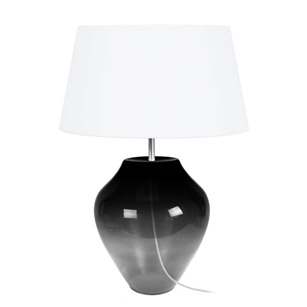 Lampe a poser TOSEL VASE,verre  , H44xD30xP30  cm.
