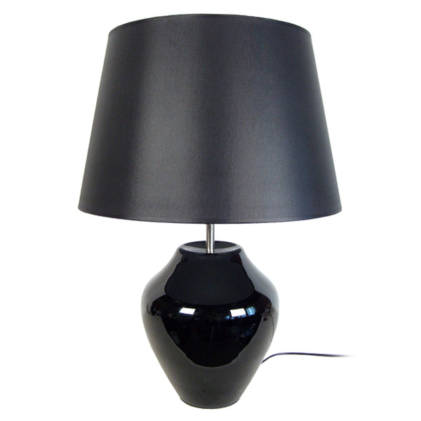Lampe a poser TOSEL VASE,verre  , H44xD30xP30  cm.