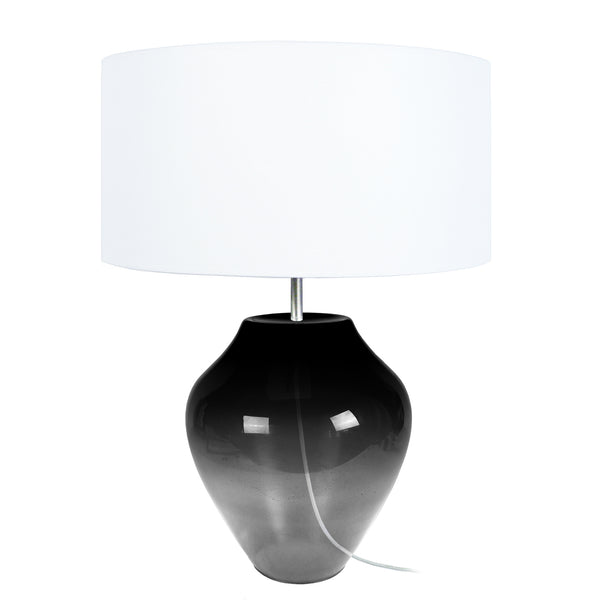 Lampe a poser TOSEL VASE,verre , H50xD35xP35  cm.