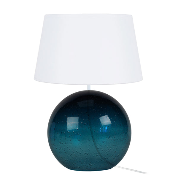 Lampe a poser TOSEL BURNABY,verre  , H50xD35xP35  cm.