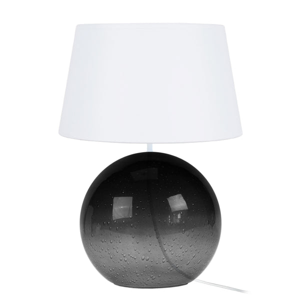 Lampe a poser TOSEL BURNABY,verre  , H50xD35xP35  cm.