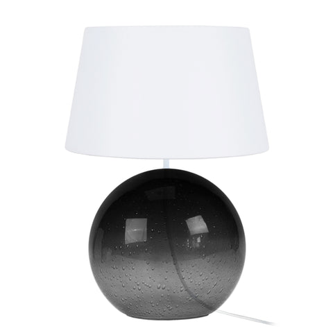 Lampe a poser TOSEL BURNABY,verre  , H50xD35xP35  cm.