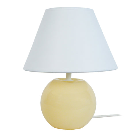 Lampe de chevet TOSEL ALINA,verre  , H48xD35xP35  cm.