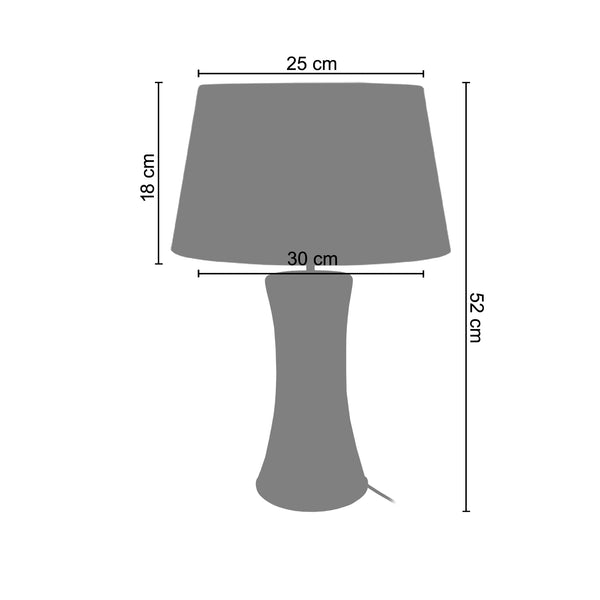 <tc>Candeeiro de Mesa TROMPETA  30cm - 1 Luz  </tc>