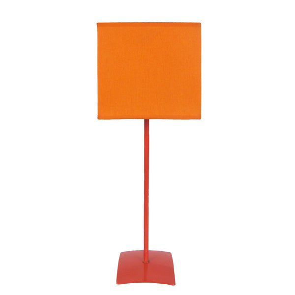 Lampe a poser TOSEL ALFENA CARRÉ,métal, H46xD15xP15  cm.