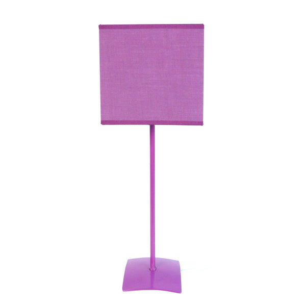 Lampe a poser TOSEL ALFENA CARRÉ,métal, H46xD15xP15  cm.
