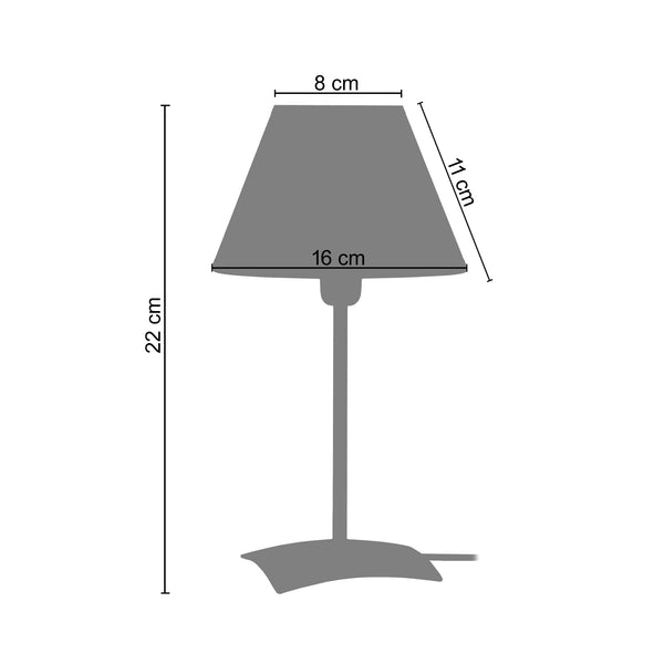 <transcy>Candeeiro de Mesa KOLA  16cm - 1 Luz </transcy>