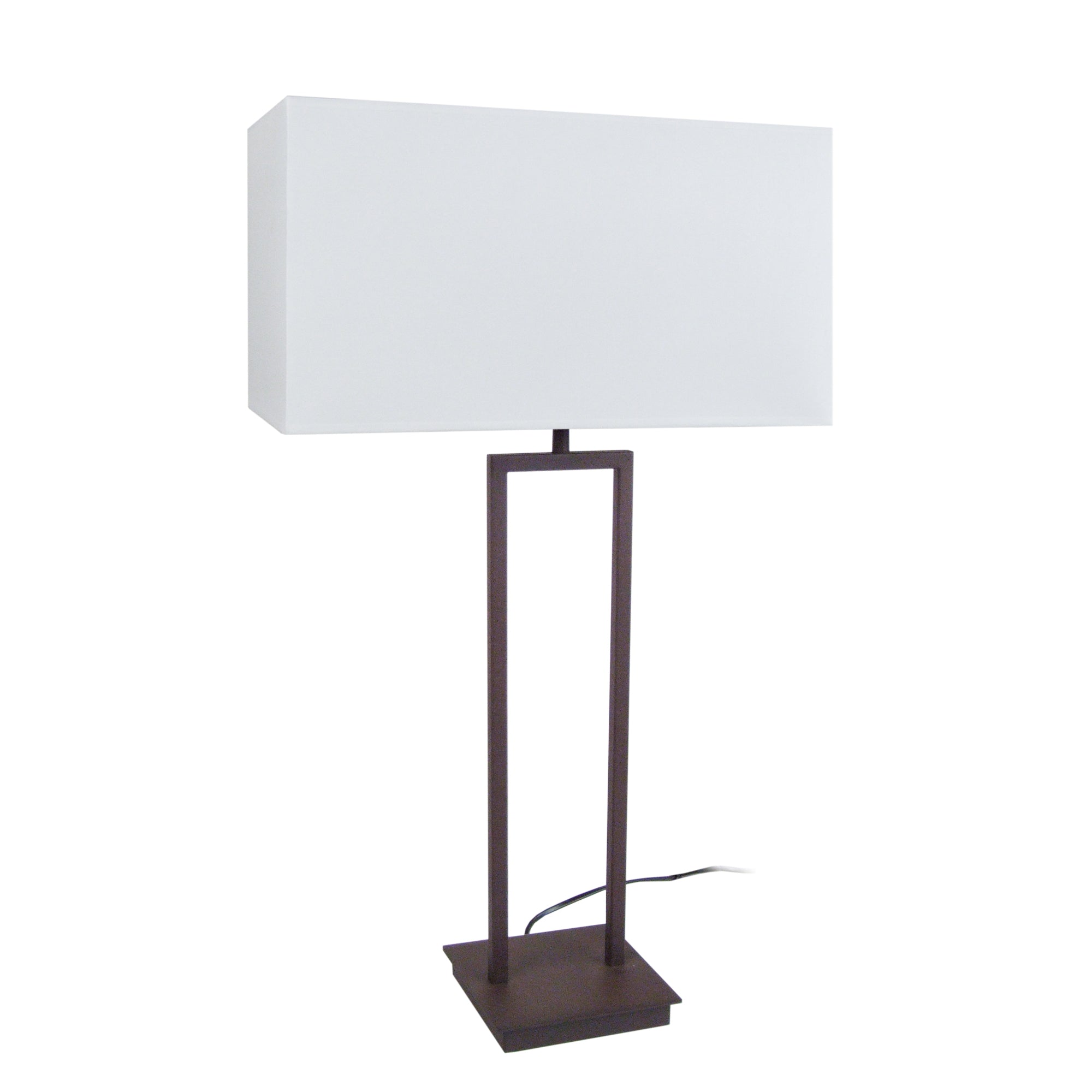Lampe de salon TOSEL TUBI QUADRI,métal , H62xD40xP40  cm.