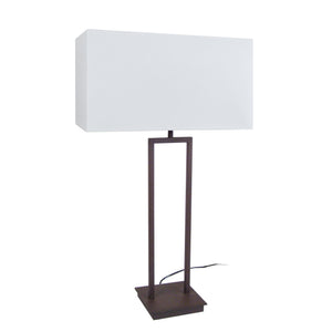 Lampe de salon TOSEL TUBI QUADRI,métal , H62xD40xP40  cm.