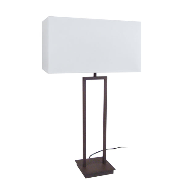 Lampe de salon TOSEL TUBI QUADRI,métal , H62xD40xP40  cm.