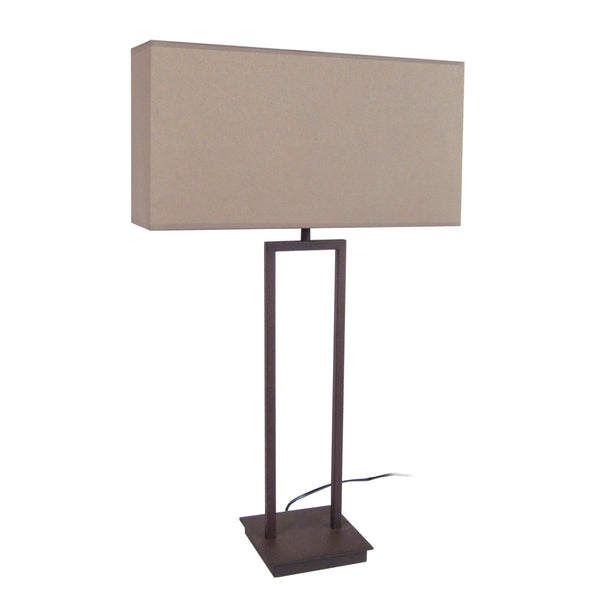 Lampe de salon TOSEL TUBI QUADRI,métal , H62xD40xP40  cm.