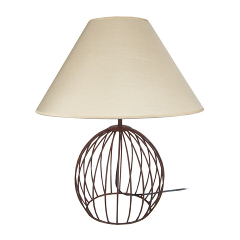 Lampe de salon TOSEL BALL,métal, H44xD45xP45  cm.
