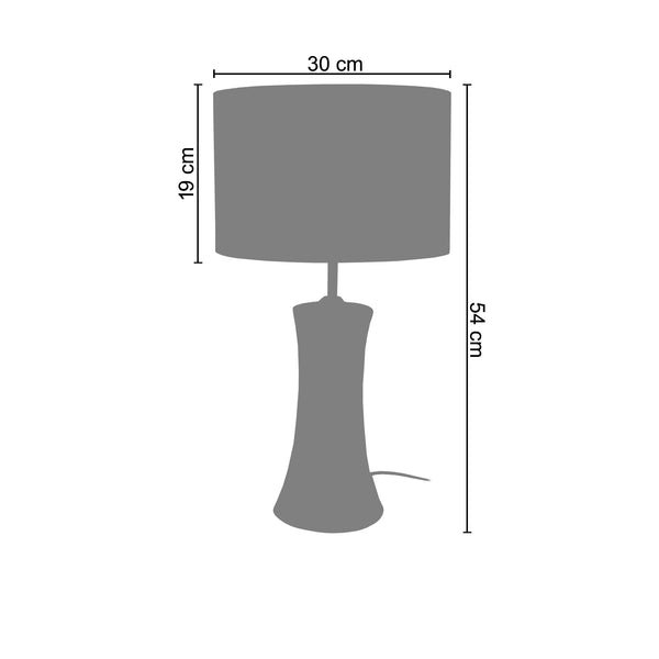 <tc>Candeeiro de Mesa TROMPETA METAL  30cm - 1 Luz  </tc>