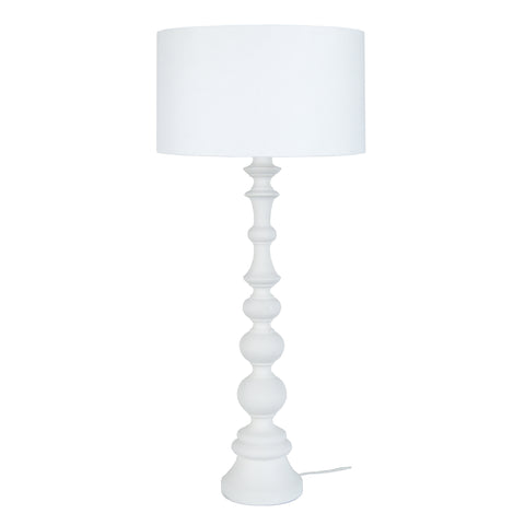 Lampe a poser TOSEL ANAIS,bois, H84xD35xP35  cm.