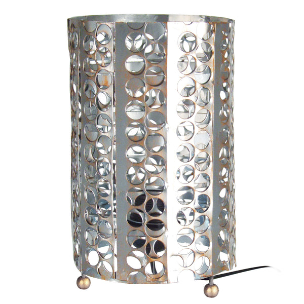 Lampe de chevet TOSEL ZEN,métal, H29xD16xP16  cm.