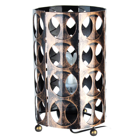 Lampe de chevet TOSEL ZIN,métal , H29xD16xP16  cm.