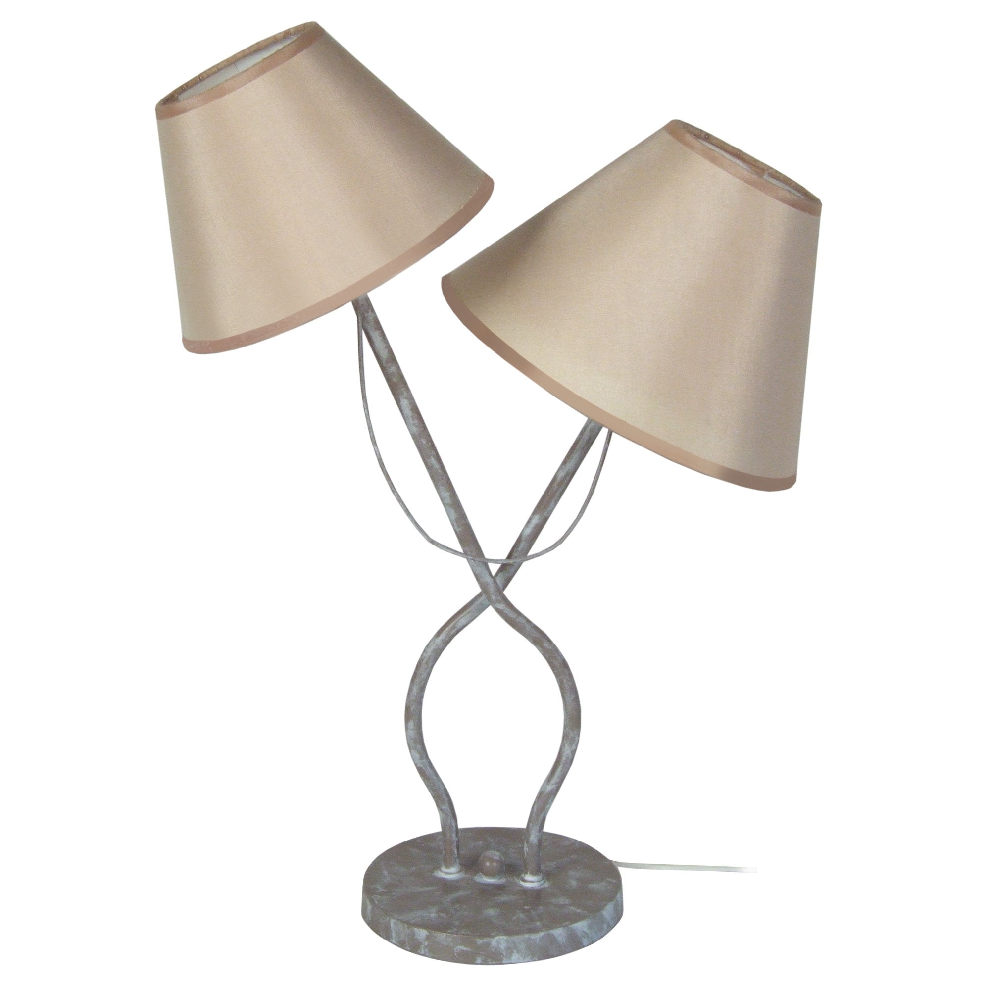 Lampe de chevet TOSEL PROVENÇALE,métal, H49xD25xP27  cm.