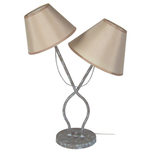 Lampe de chevet TOSEL PROVENÇALE,métal, H49xD25xP27  cm.