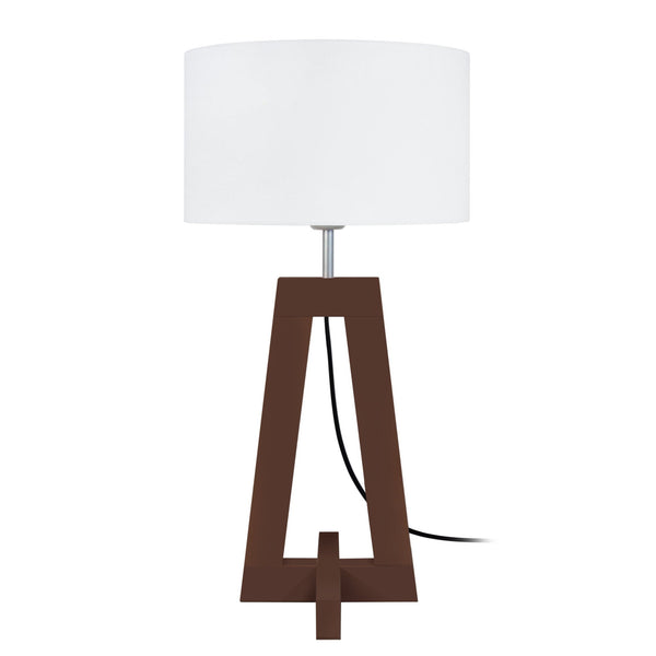 Lampe de chevet TOSEL VILI,bois , H54xD30xP30  cm.