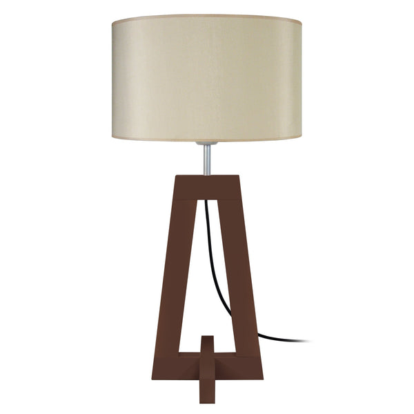 Lampe de chevet TOSEL VILI,bois , H54xD30xP30  cm.